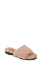Women's Kenneth Cole New York Peggy Faux Fur Slide Sandal .5 M - Pink