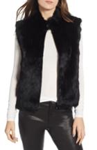 Women's La Fiorentina Genuine Rabbit Fur Vest - Black