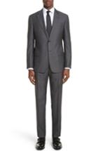 Men's Emporio Armani G Line Trim Fit Solid Wool & Silk Suit