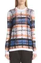 Women's Burberry Parrow Scribble Check Sweater - Blue