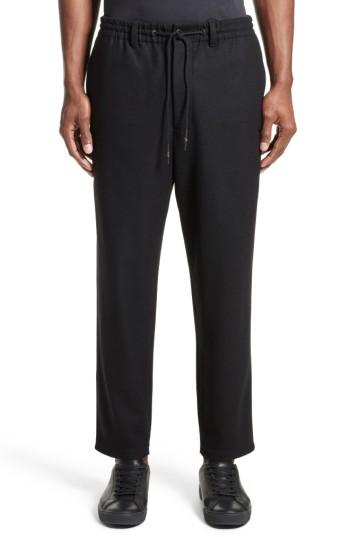 Men's Y-3 Cropped Wool Blend Pants