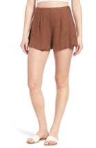 Women's O'neill X Natalie Off Duty Chloe Woven Shorts - Brown