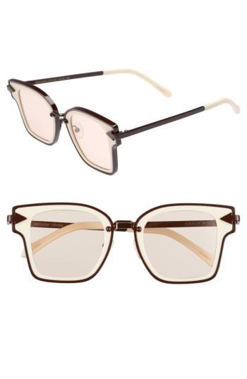 Women's Karen Walker Rebellion 49mm Sunglasses - Ecru