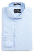 Men's Nordstrom Men's Shop Trim Fit Solid Dress Shirt - 34/35 - Blue