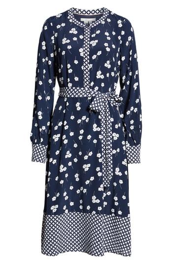 Women's Boden Hanky Hem Pattern Mix Dress