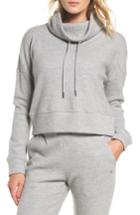 Women's Ugg Funnel Neck Crop Merino Wool Sweatshirt - Grey