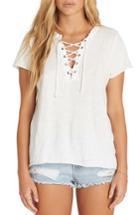 Women's Billabong Let Loose Lace-up Top - White