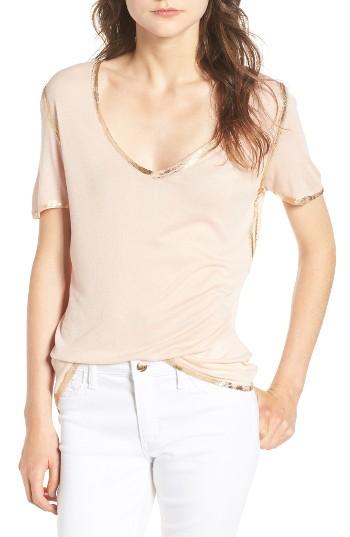 Women's Zadig & Voltaire Tino Foil Trim Tee