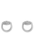 Women's Gucci Horsebit Diamond Stud Earrings