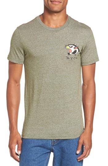 Men's Rvca Panther Graphic T-shirt, Size - Green