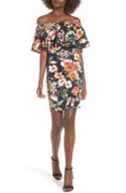 Women's Soprano Ruffle Off The Shoulder Minidress - Black