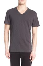 Men's Vince Slub V-neck T-shirt, Size - Grey