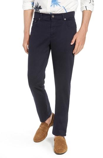 Men's Brax Cooper Prestige Stretch Cotton Pants X 32 - Blue