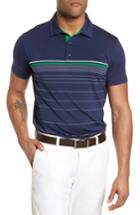 Men's Bobby Jones R18 Tech Skill Stripe Polo, Size - Blue