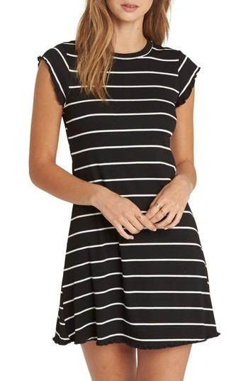Women's Billabong Right Move Stripe Dress - Black
