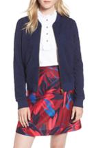 Women's Draper James Floral Knit Jogger Jacket - Blue