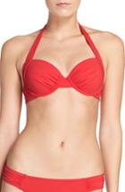 Women's Tommy Bahama Underwire Halter Bikini Top Dd - Red