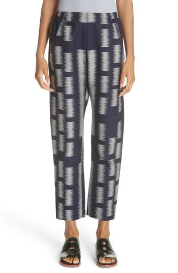 Women's Zero + Maria Cornejo Block Jacquard Pants - Blue