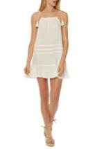 Women's Red Carter Drawstring Cover-up Dress - Ivory