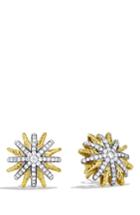 Women's David Yurman 'starburst' Extra-small Earrings With Diamonds In Gold