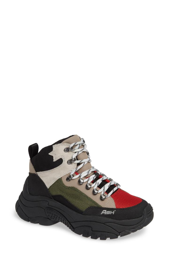 Women's Ash Alfa Hiker Sneaker Eu - Black
