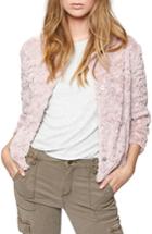 Women's Sanctuary Pile Fleece Jacket - Pink