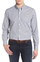 Men's Cutter & Buck Los Angeles Chargers - Gilman Regular Fit Plaid Sport Shirt - Blue