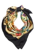 Women's Gucci Gold Snake Foulard Silk Scarf