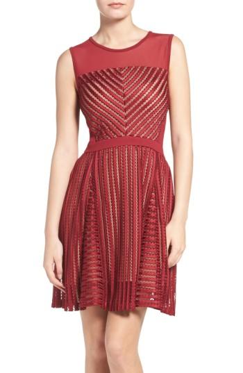 Women's French Connection Fast Score Shadow Stripe Dress