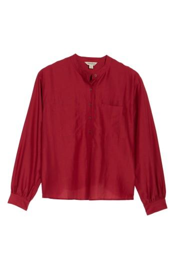 Women's Lucky Brand Pullover Blouse - Red