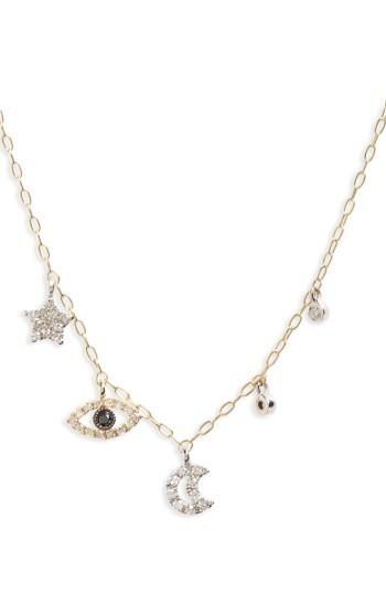 Women's Meira T Diamond Charm Necklace