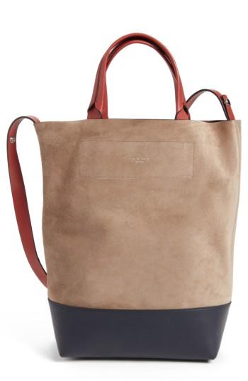 Rag & Bone Walker Convertible Leather Tote - Grey