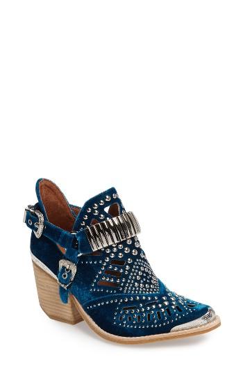 Women's Jeffrey Campbell 'calhoun' Cutout Bootie M - Blue
