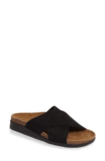 Women's Aetrex Dawn Slide Sandal Eu - Black