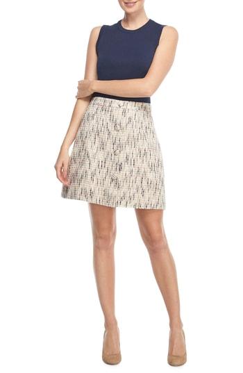 Women's Gal Meets Glam Collection Paige Tweed A-line Skirt - Ivory