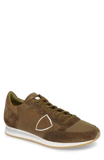 Men's Philippe Model Tropez Low Top Sneaker Us / 40eu - Green