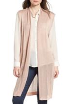 Women's La Fiorentina Longline Mesh Vest, Size - Pink