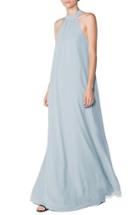 Women's Ceremony By Joanna August 'elena' Halter Style Chiffon A-line Gown