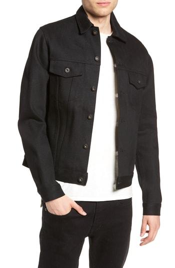 Men's Naked & Famous Denim Jean Jacket, Size - Blue