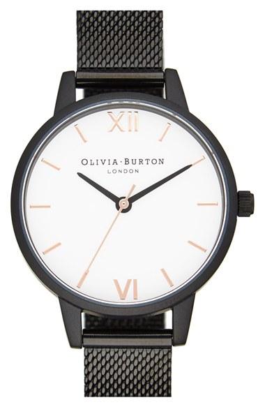 Women's Olivia Burton Mesh Strap Watch, 30mm