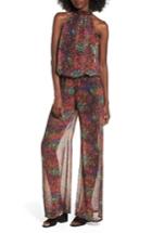 Women's Sentimental Ny Halter Chiffon Jumpsuit - Pink