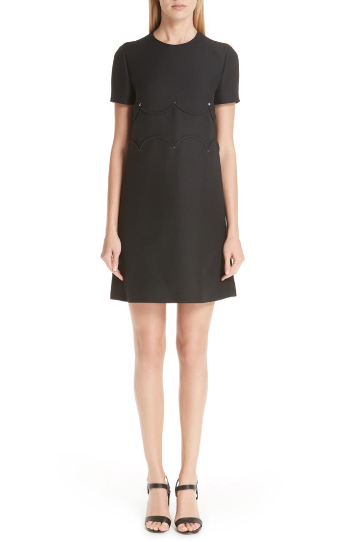 Women's Valentino Scallop Detail Dress