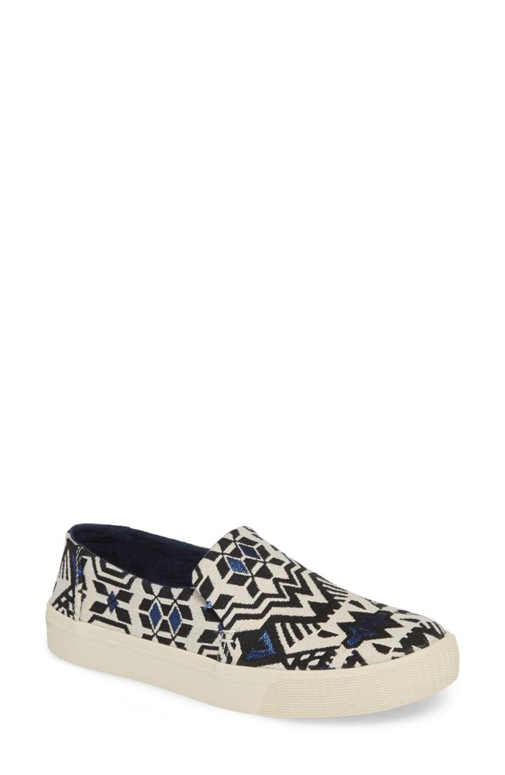 Women's Toms Sunset Slip-on .5 B - Blue