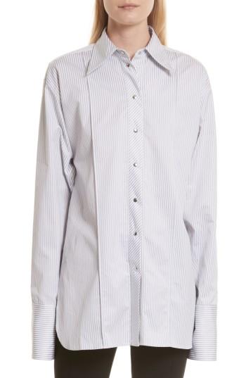 Women's Helmut Lang Stripe Poplin Blouse