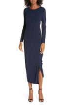 Women's Milly Diagonal Ruched Tunnel Dress, Size - Blue