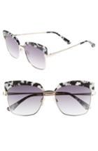 Women's Chelsea28 Isabella 56mm Cat Eye Sunglasses - Black Marble