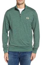 Men's Cutter & Buck Shoreline - Green Bay Packers Half Zip Pullover - Green