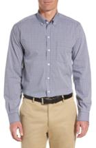 Men's Cutter & Buck Casey Regular Fit Check Sport Shirt - Blue