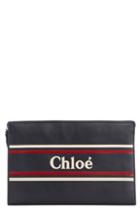 Chloe Vick Leather Zip Pouch - Blue