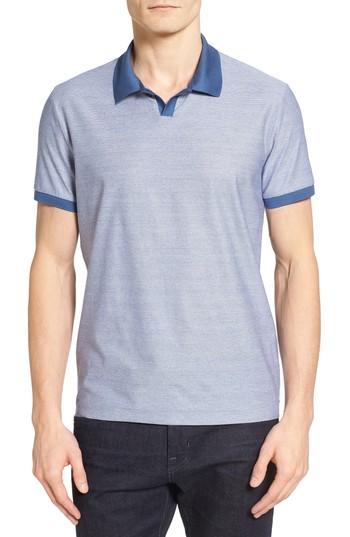 Men's Boss Philipson Slim Fit Polo, Size - Blue